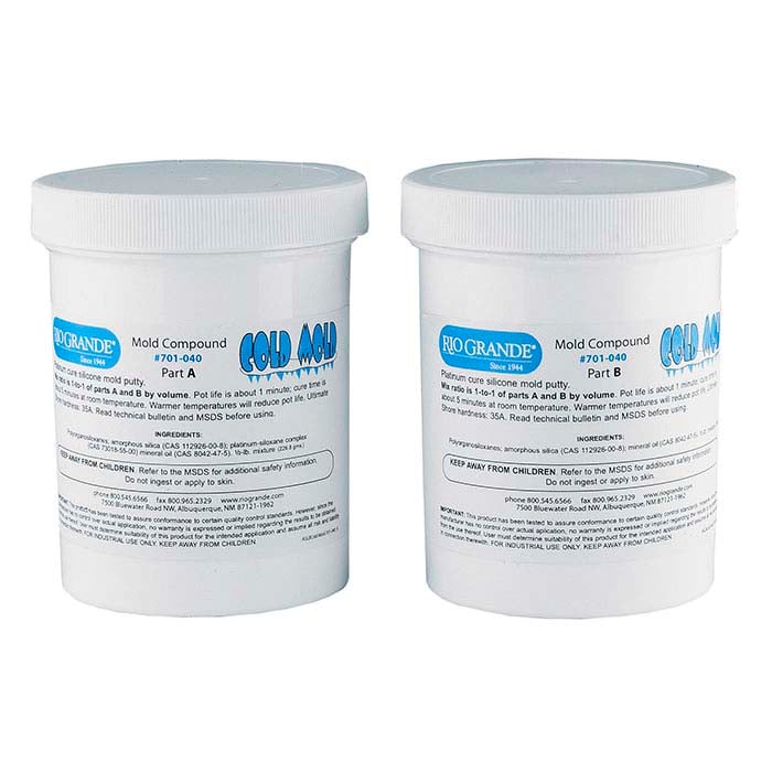 Rio Cold Mold Two-Part Silicone Compound, 1 lb.