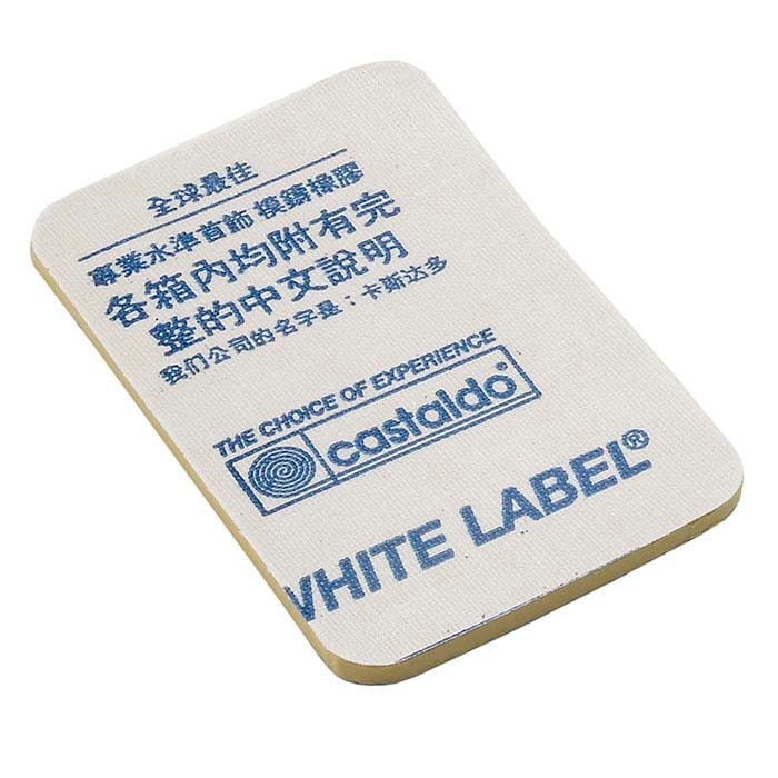 Castaldo® White Label 3.17mm Natural Mold Rubber Redi-Cut Pre-Cut Forms, 2.27 kg.