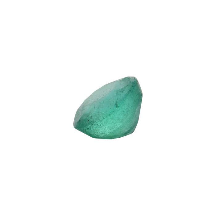Emerald Round Faceted Gemstone, A-Grade