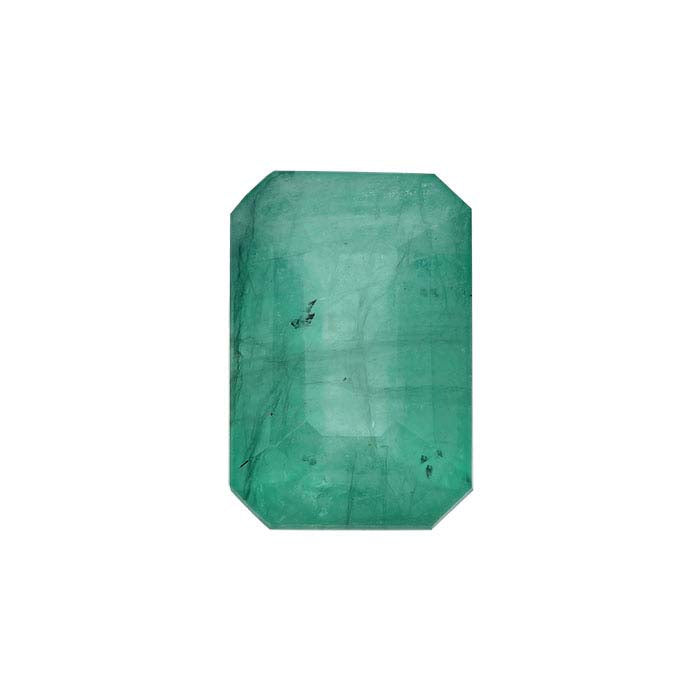 Emerald Emerald-Cut Faceted Gemstone, A-Grade