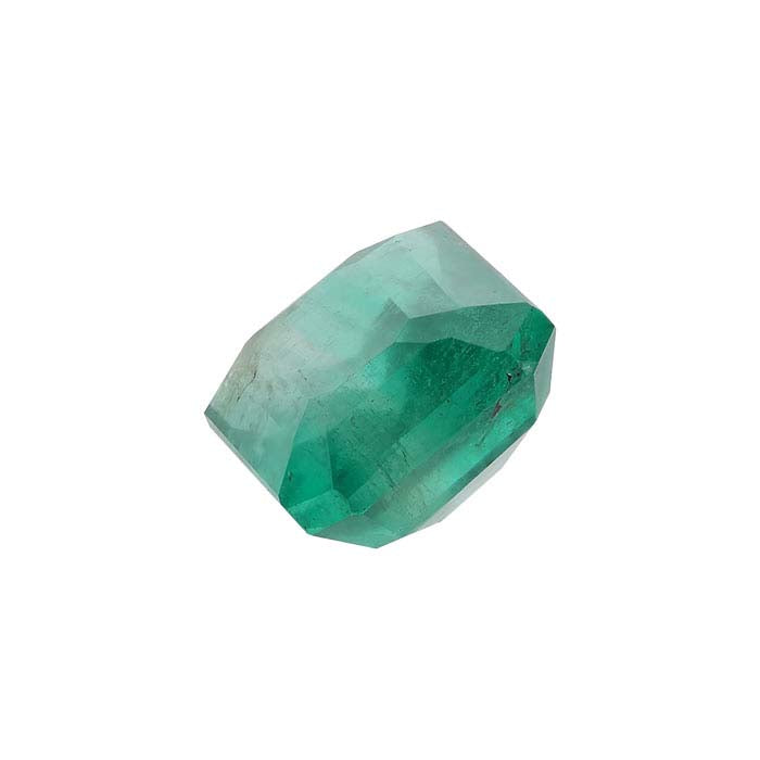 Emerald Emerald-Cut Faceted Gemstone, AA-Grade