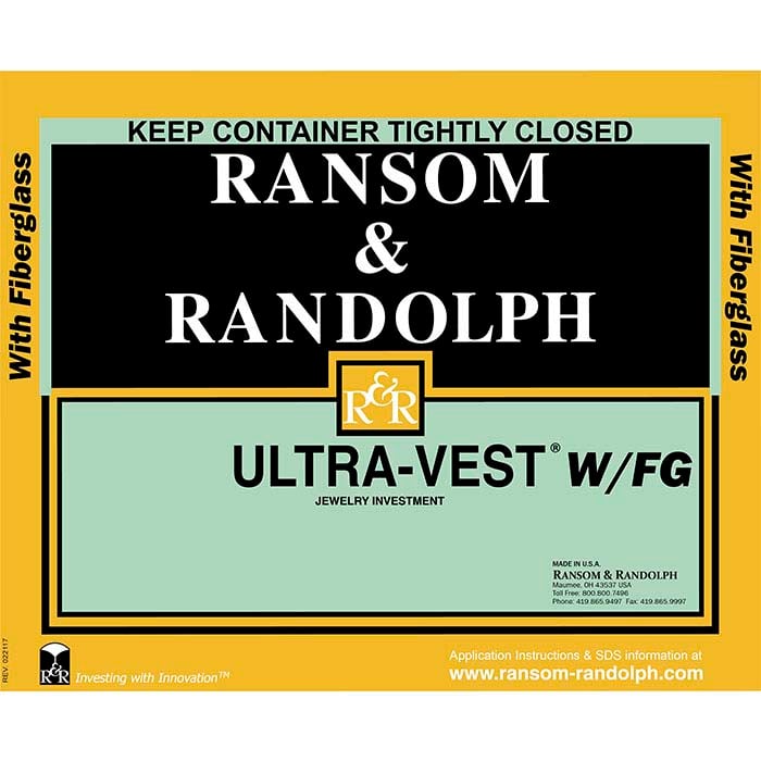 Ransom & Randolph® Ultra-Vest® Investment with Fiber, 19.96 kg.