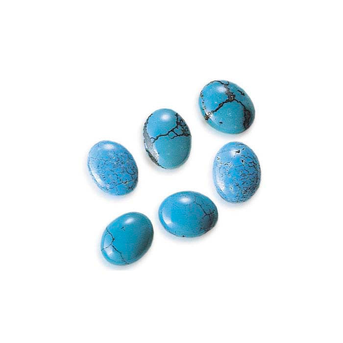 Chinese Turquoise 10 x 8mm Oval Cabochon