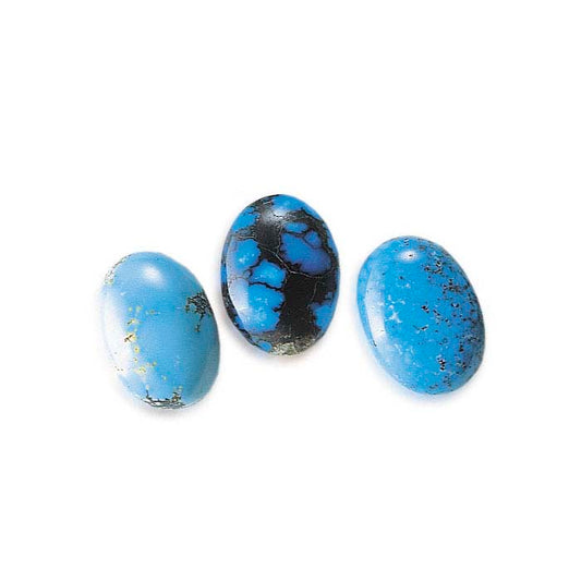 Chinese Turquoise 16 x 12mm Oval Cabochon