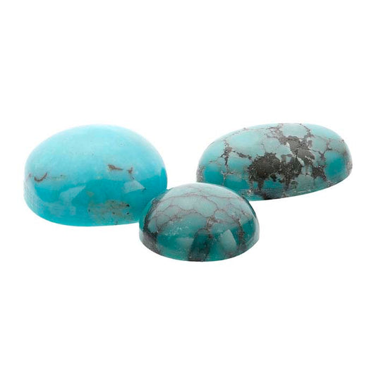 Chinese Turquoise 18 x 13mm Oval Cabochon