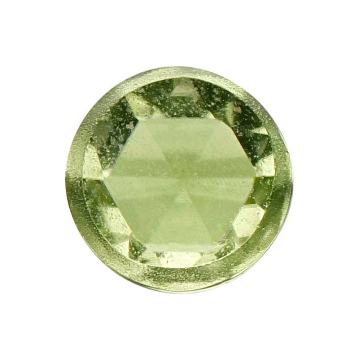 Peridot Round Rose-Cut Cabochon