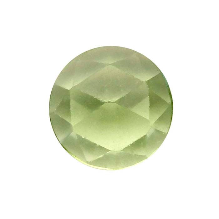 Peridot Round Rose-Cut Cabochon
