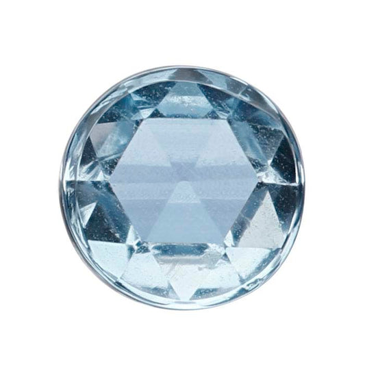 Swiss-Blue Topaz Round Rose-Cut Cabochon