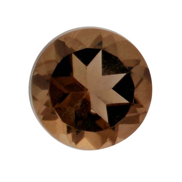 Smoky Quartz Round Faceted Gemstones, AA-Grade