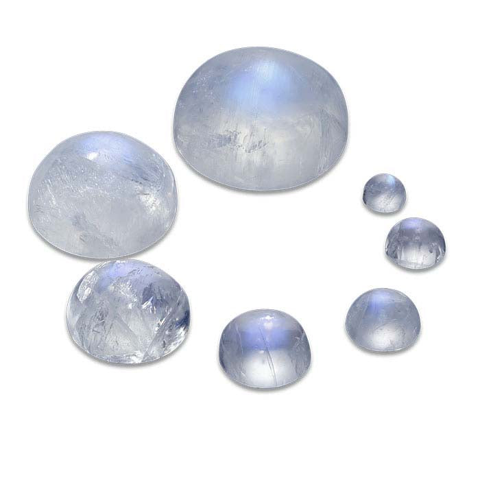 Rainbow Moonstone Round Cabochon