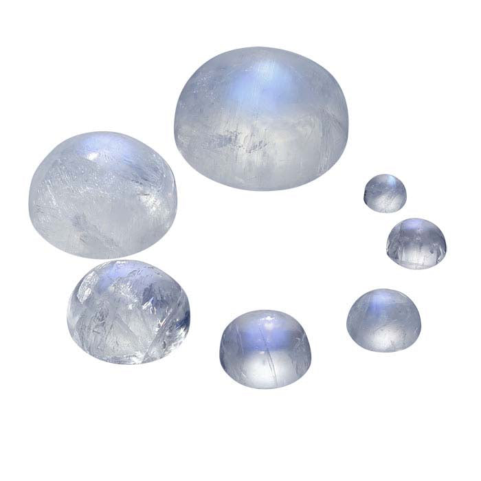 Rainbow Moonstone Round Cabochon