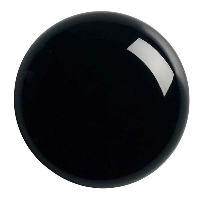 Black Onyx Round High-Dome Cabochon