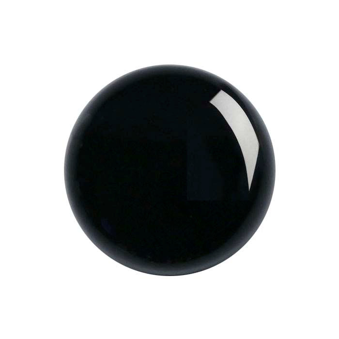 Black Onyx Round High-Dome Cabochon