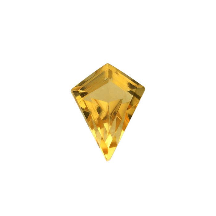 Golden Citrine Kite Faceted Gemstones, AAA-Grade