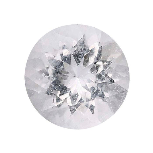 American Mined™ Arkansas Ice Quartz™ 6mm Round Faceted Gemstone, AAA-Grade