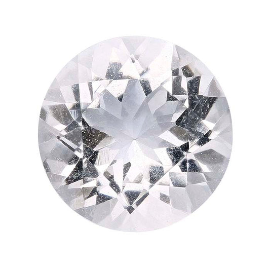 American Mined™ Arkansas Ice Quartz™ 8mm Round Faceted Gemstone, AAA-Grade