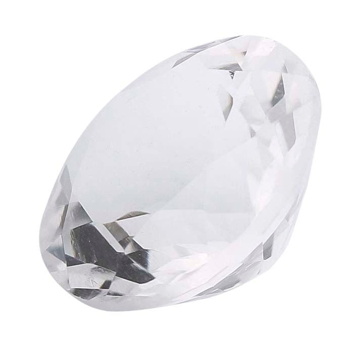 American Mined™ Arkansas Ice Quartz™ 10mm Round Faceted Gemstone, AAA-Grade