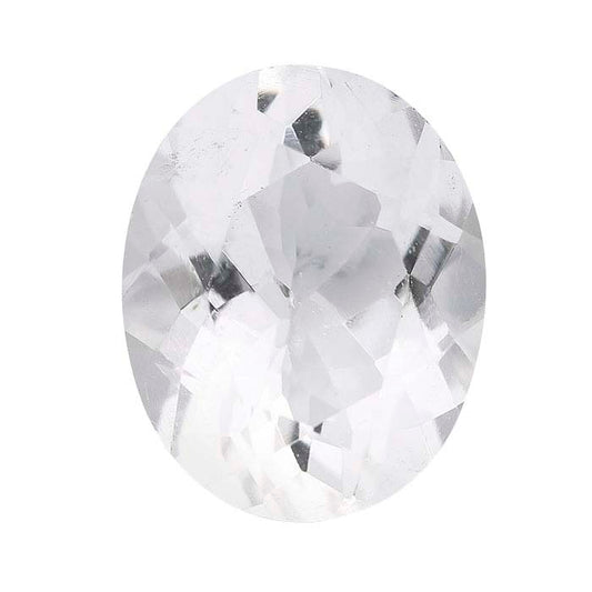 American Mined™ Arkansas Ice Quartz™ Oval Faceted Gemstones, AAA-Grade