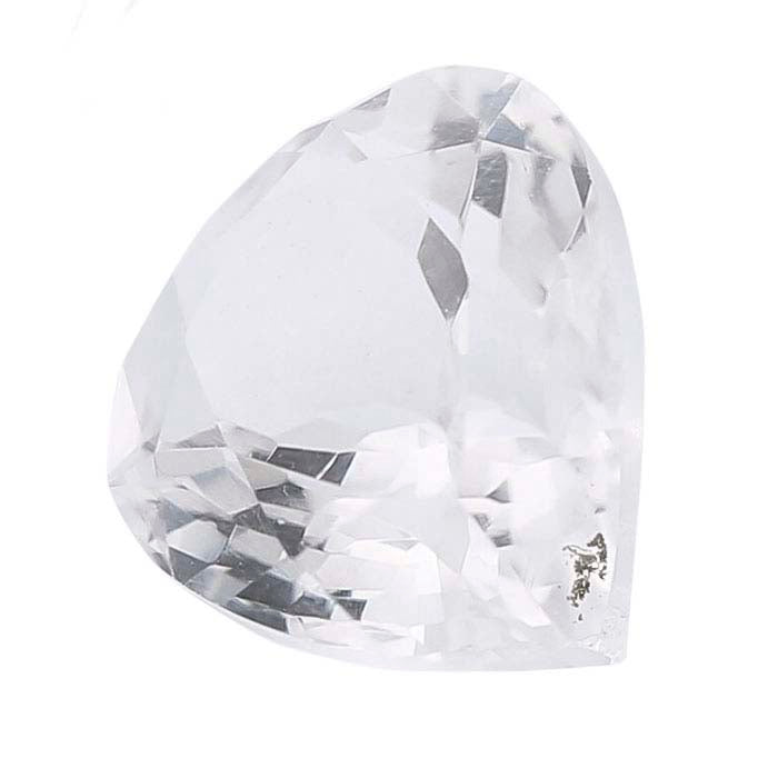 American Mined™ Arkansas Ice Quartz™ 10 x 7mm Pear Faceted Gemstone, AAA-Grade