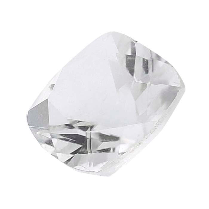American Mined™ Arkansas Ice Quartz™ 6mm Cushion Faceted Gemstone, AAA-Grade