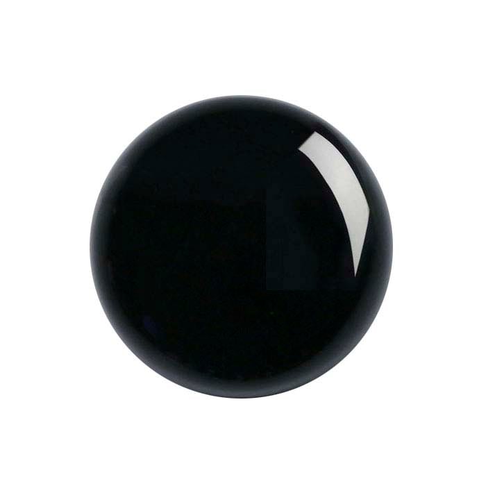 Black Onyx Round High-Dome Cabochon