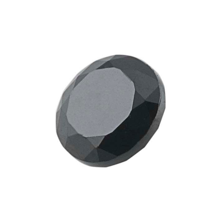 Black Spinel Round Faceted Gemstone
