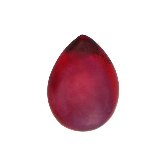 Lab-Grown Ruby 7 x 5mm Pear Cabochon