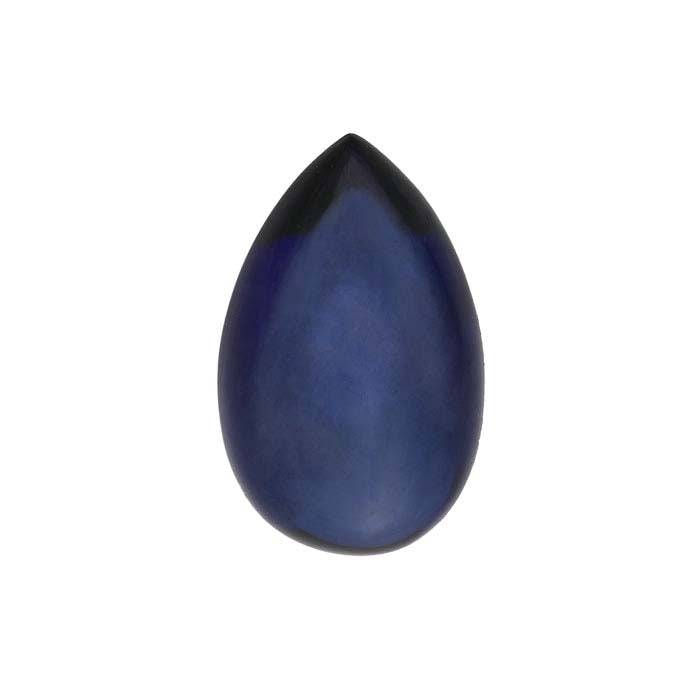 Im Labor gezüchteter Saphir, 8 x 5 mm, Birnen-Cabochon