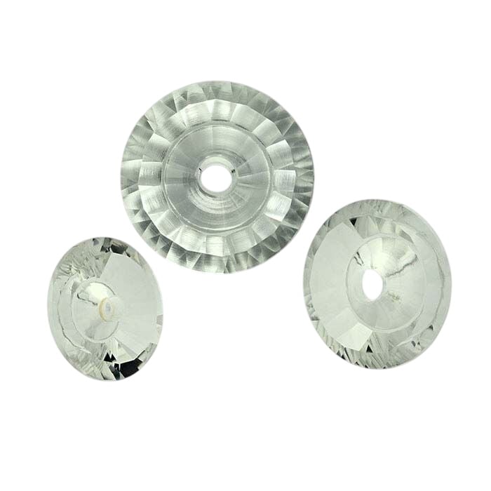 Lehrer TorusGem™ Light Green Quartz Round Faceted Gemstone