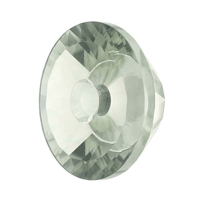 Lehrer TorusGem™ Light Green Quartz Round Faceted Gemstone