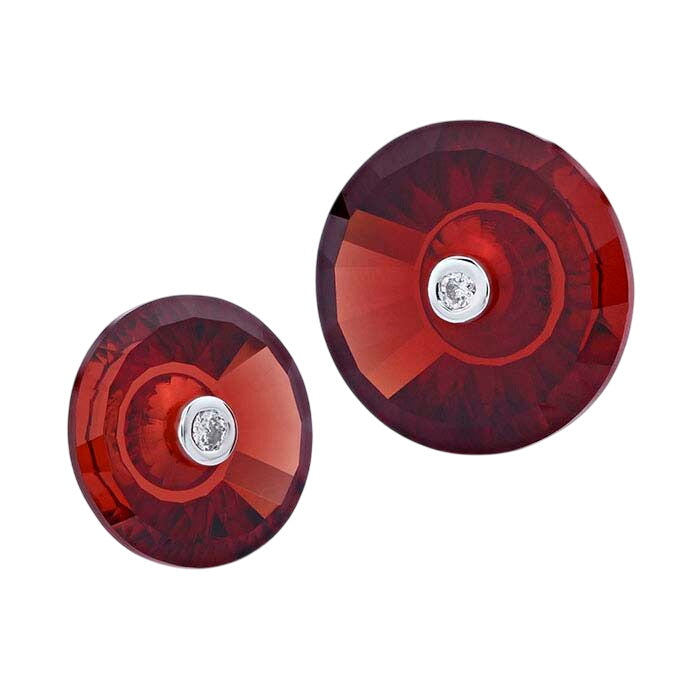 Lehrer TorusRing™ Garnet Round Faceted Gemstone