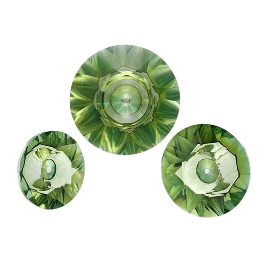 Lehrer Quasar™ Fern Green Quartz Round Faceted Gemstone