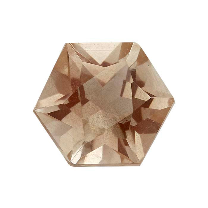 American Mined™ Oregon Schiller Sunstone™ Hexagon Faceted Gemstone
