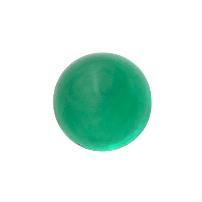 Lab-Grown Emerald Round Cabochon
