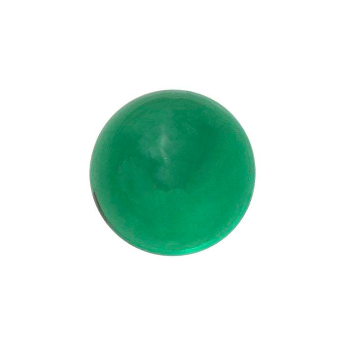 Lab-Grown Emerald Round Cabochon