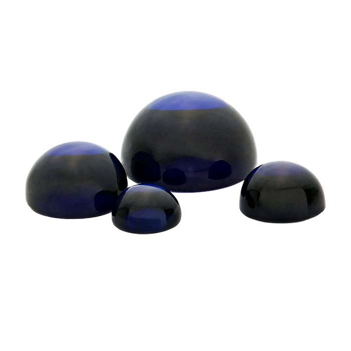 Lab-Grown Sapphire Round Cabochon
