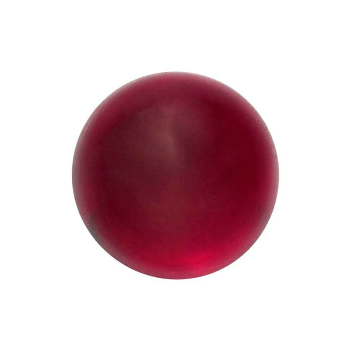 Lab-Grown Ruby Round Cabochon