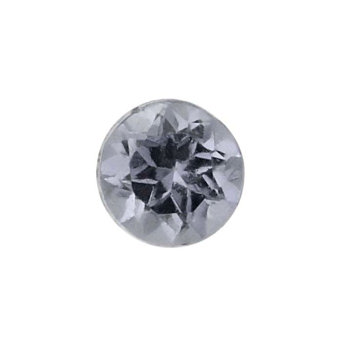 Gray Spinel Round Faceted Gemstone
