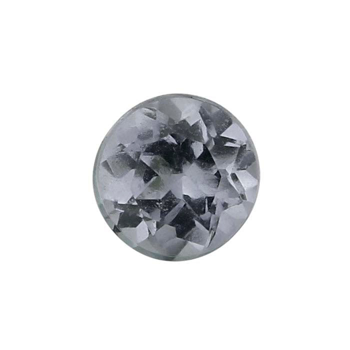 Gray Spinel Round Faceted Gemstone