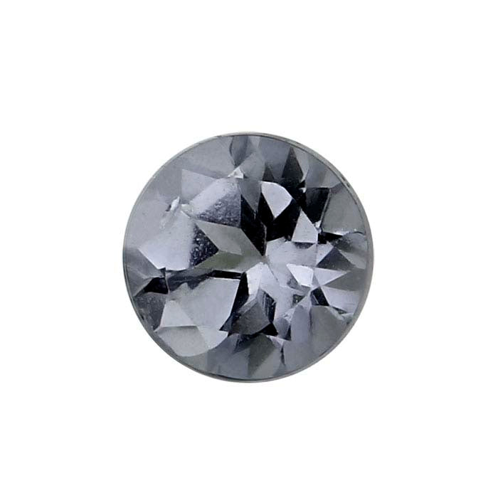 Gray Spinel Round Faceted Gemstone