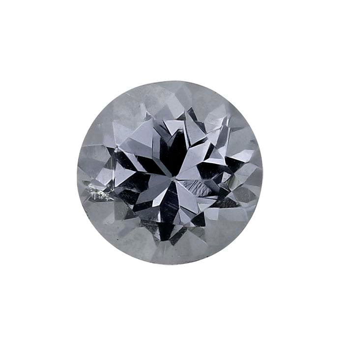 Gray Spinel Round Faceted Gemstone