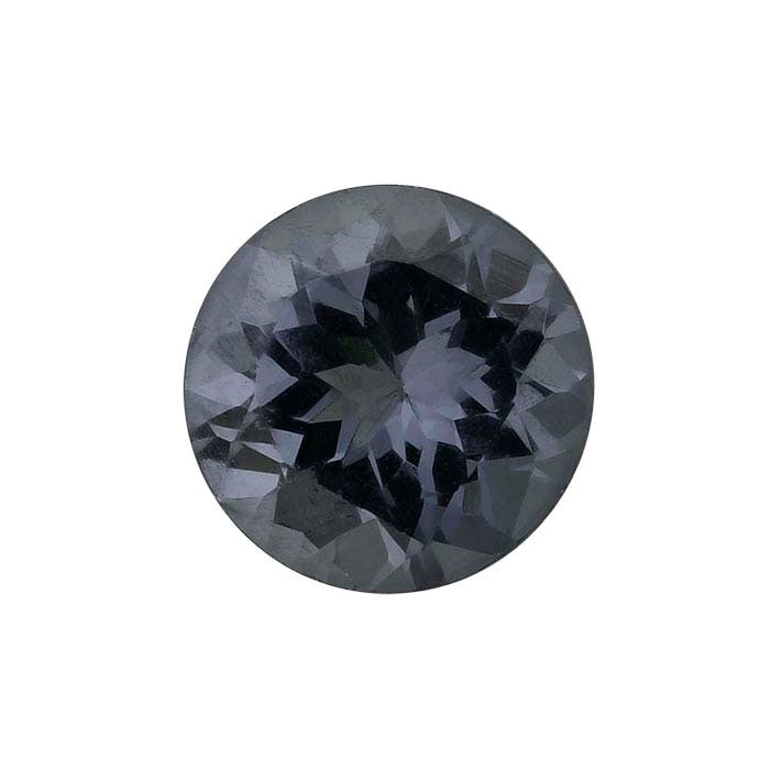Gray Spinel Round Faceted Gemstone