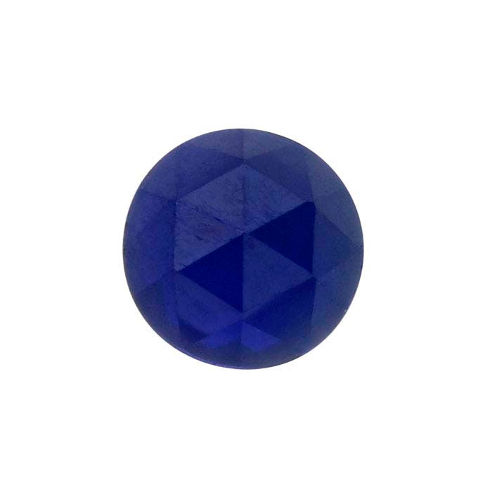 Lab-Grown Sapphire Round Rose-Cut Cabochon