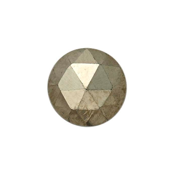 Pyrite Round Rose-Cut Cabochon