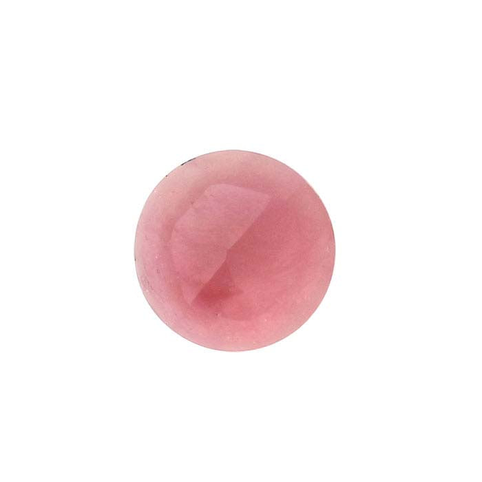 Pink Tourmaline Round Rose-Cut Cabochon