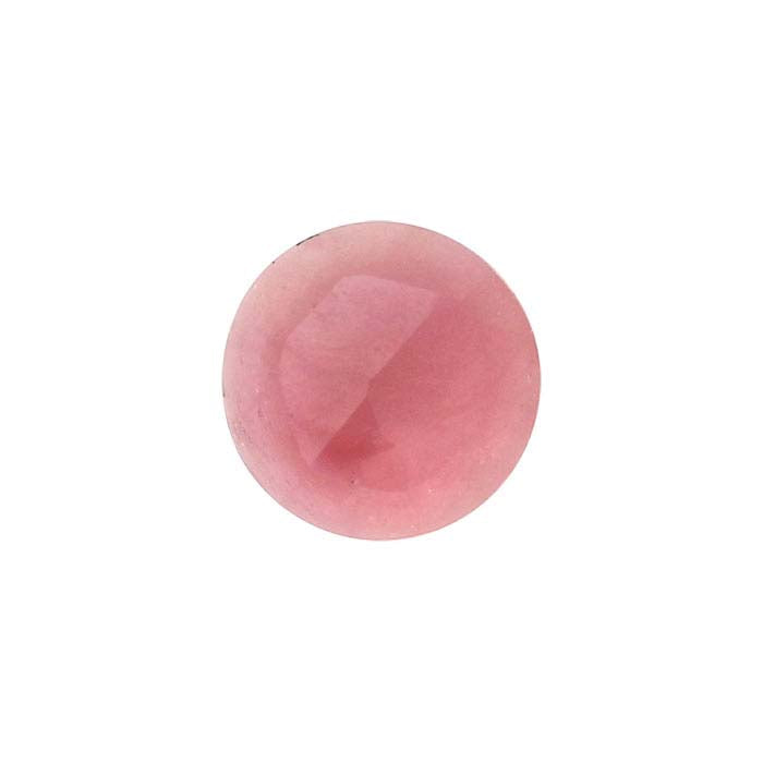 Pink Tourmaline Round Rose-Cut Cabochon