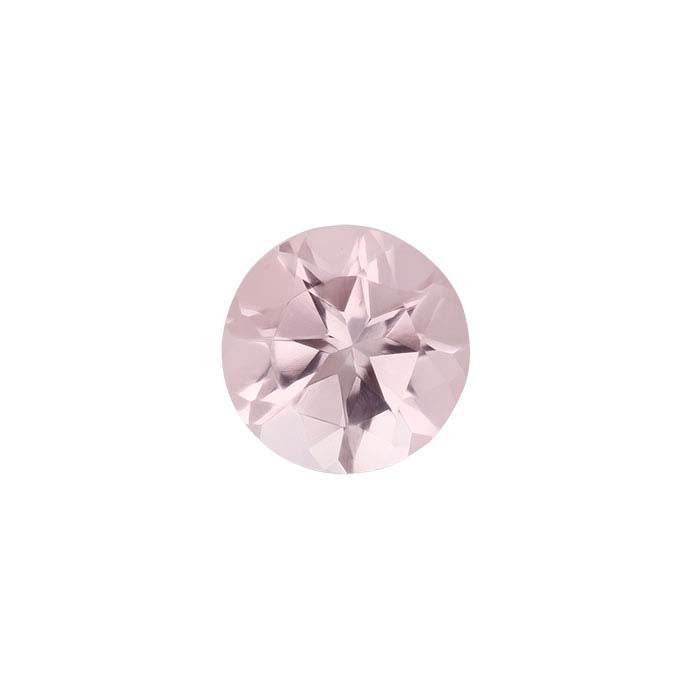 Pink Morganite Round Faceted Gemstone