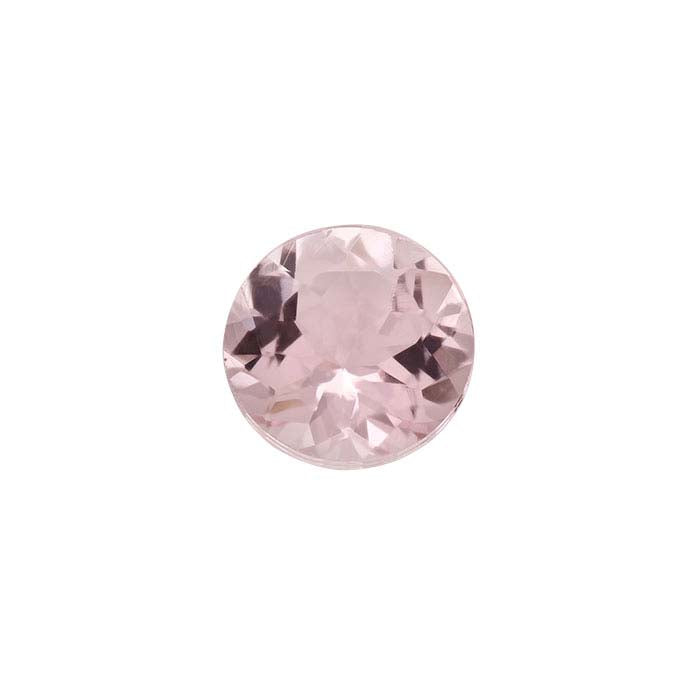 Pink Morganite Round Faceted Gemstone