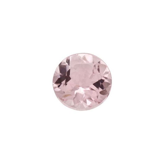 Pink Morganite Round Faceted Gemstone