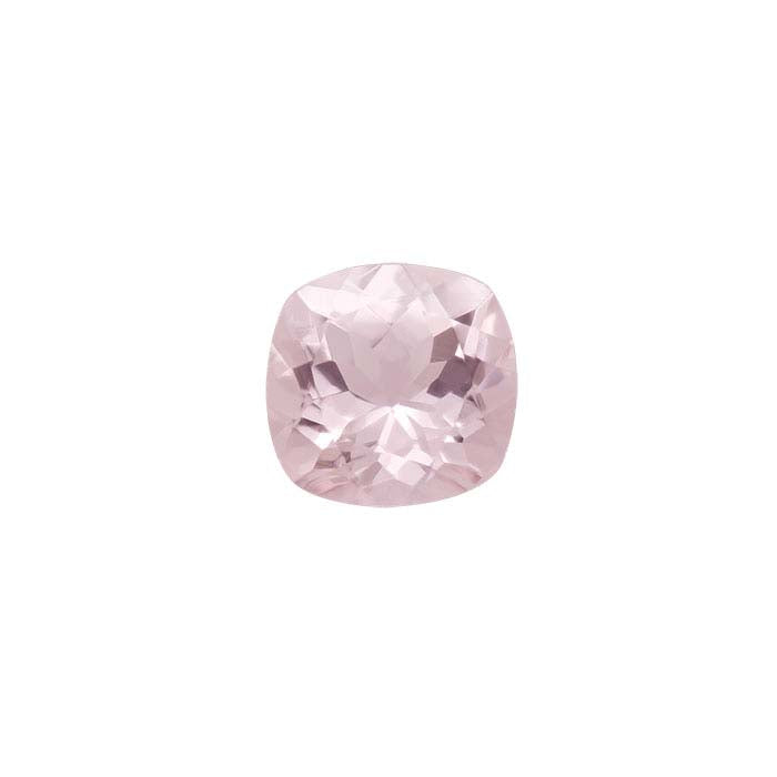 Pink Morganite 6mm Cushion Faceted Stone